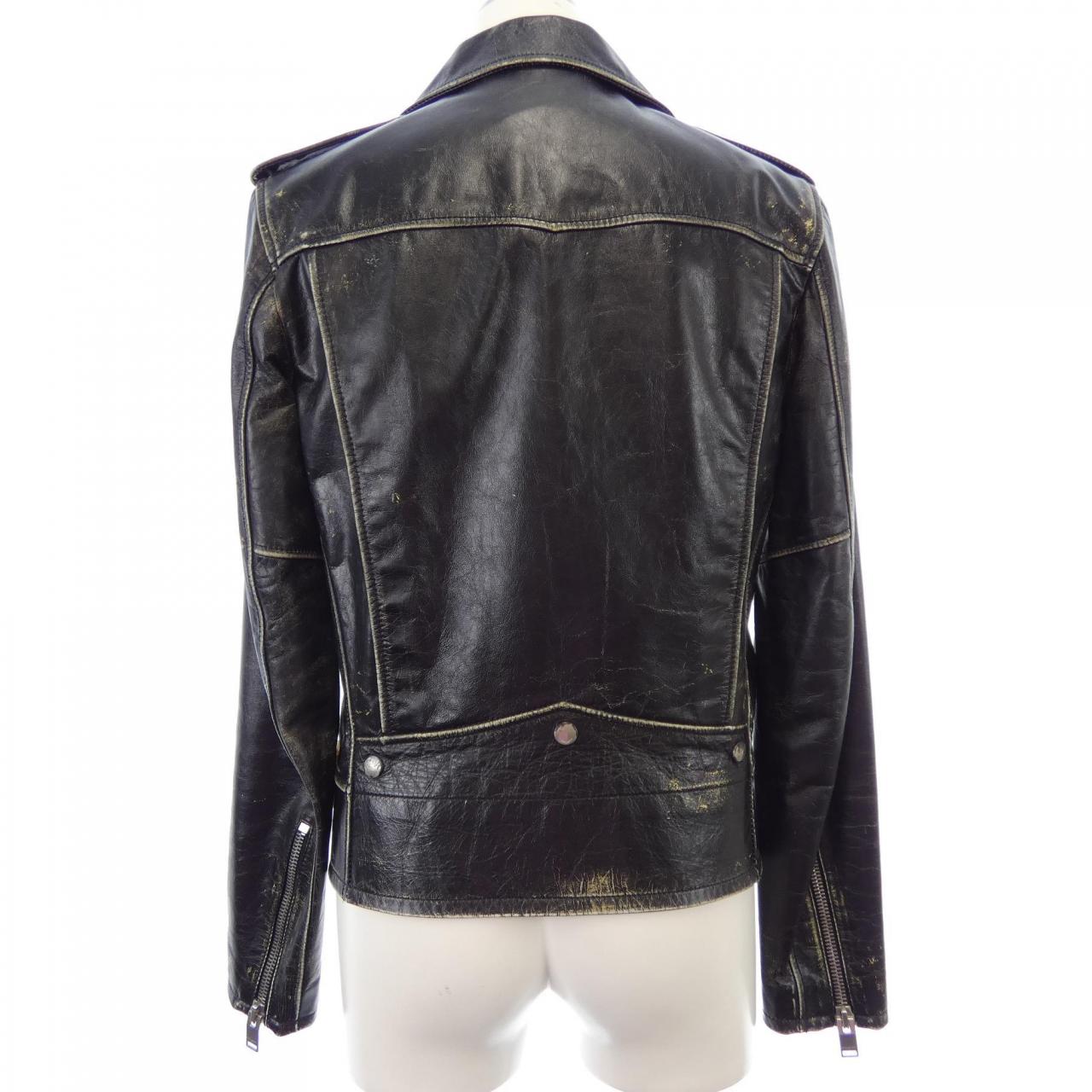 サンローラン SAINT LAURENT 397290 Y5QD1 レザーライダースジャケット