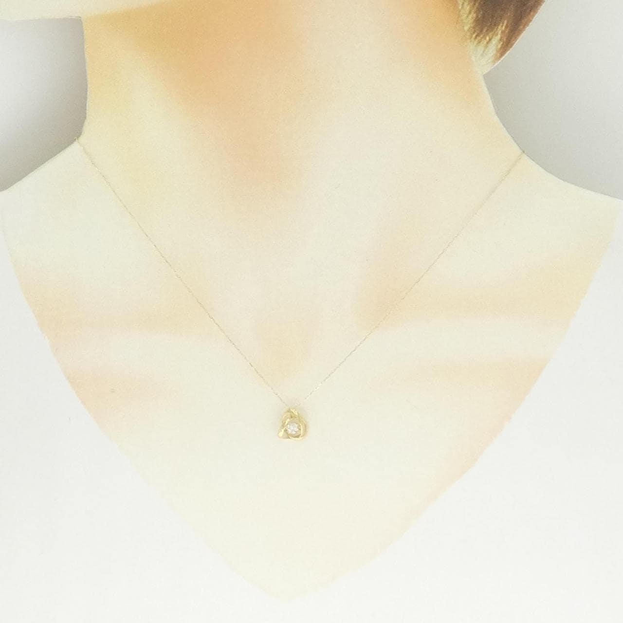 K18YG ダイヤモンド ネックレス 0.10CT