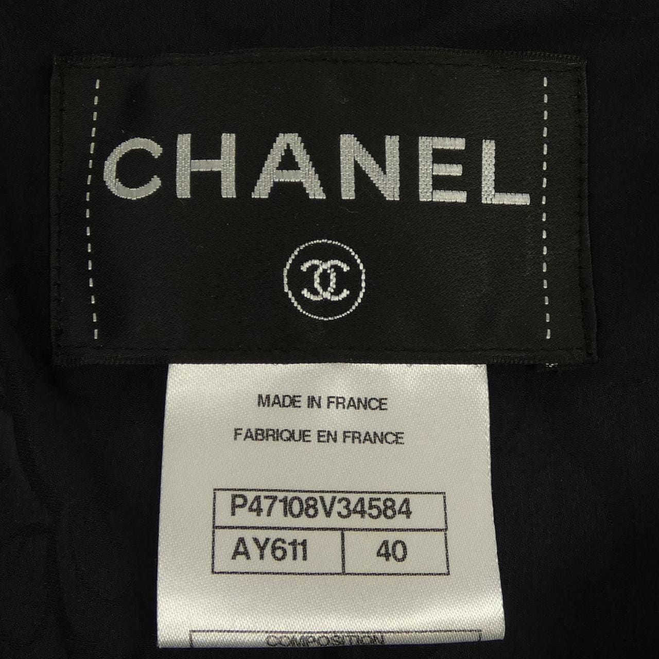 シャネル CHANEL P47108V34584 ノーカラージャケット