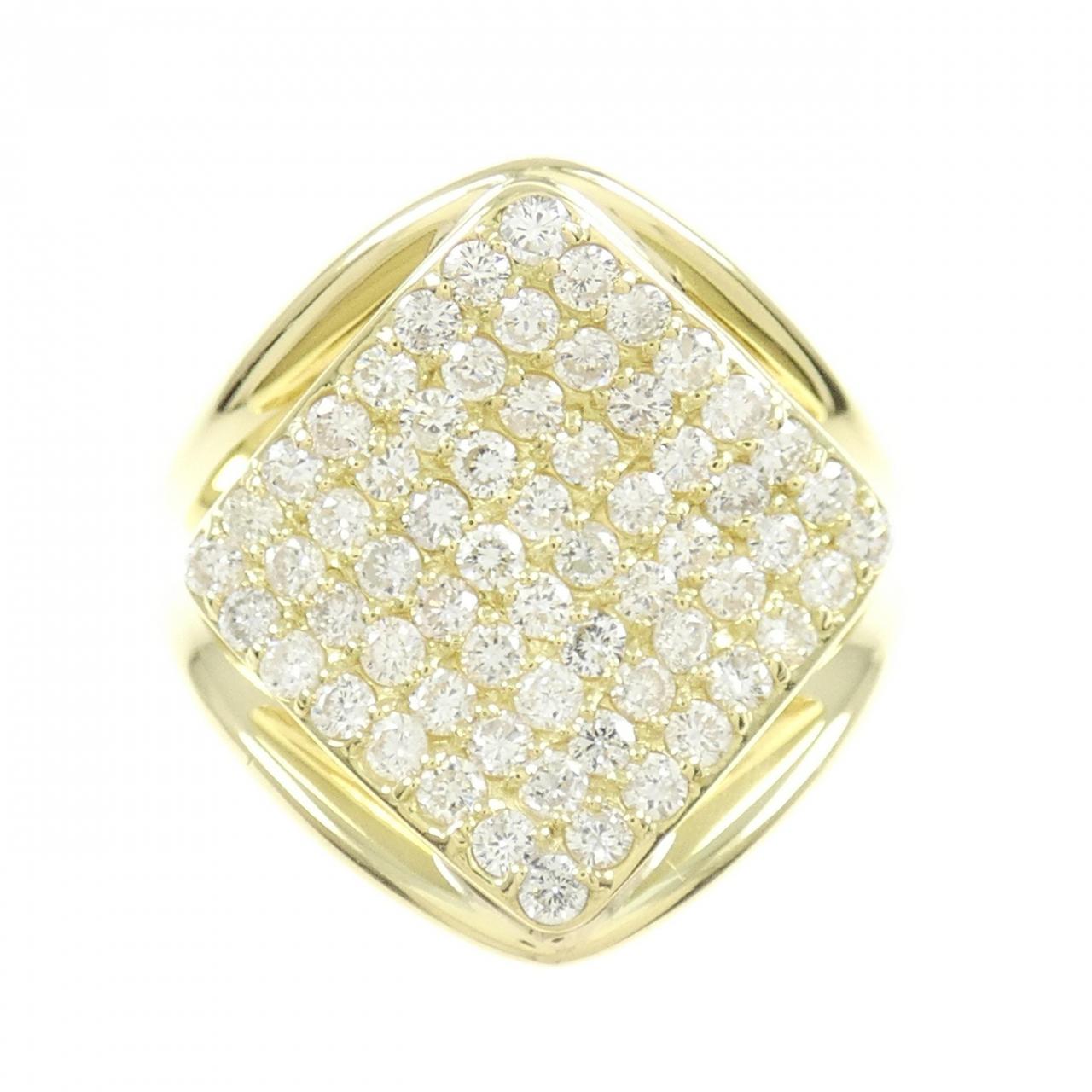 K18YG パヴェ ダイヤモンド リング 1.00CT