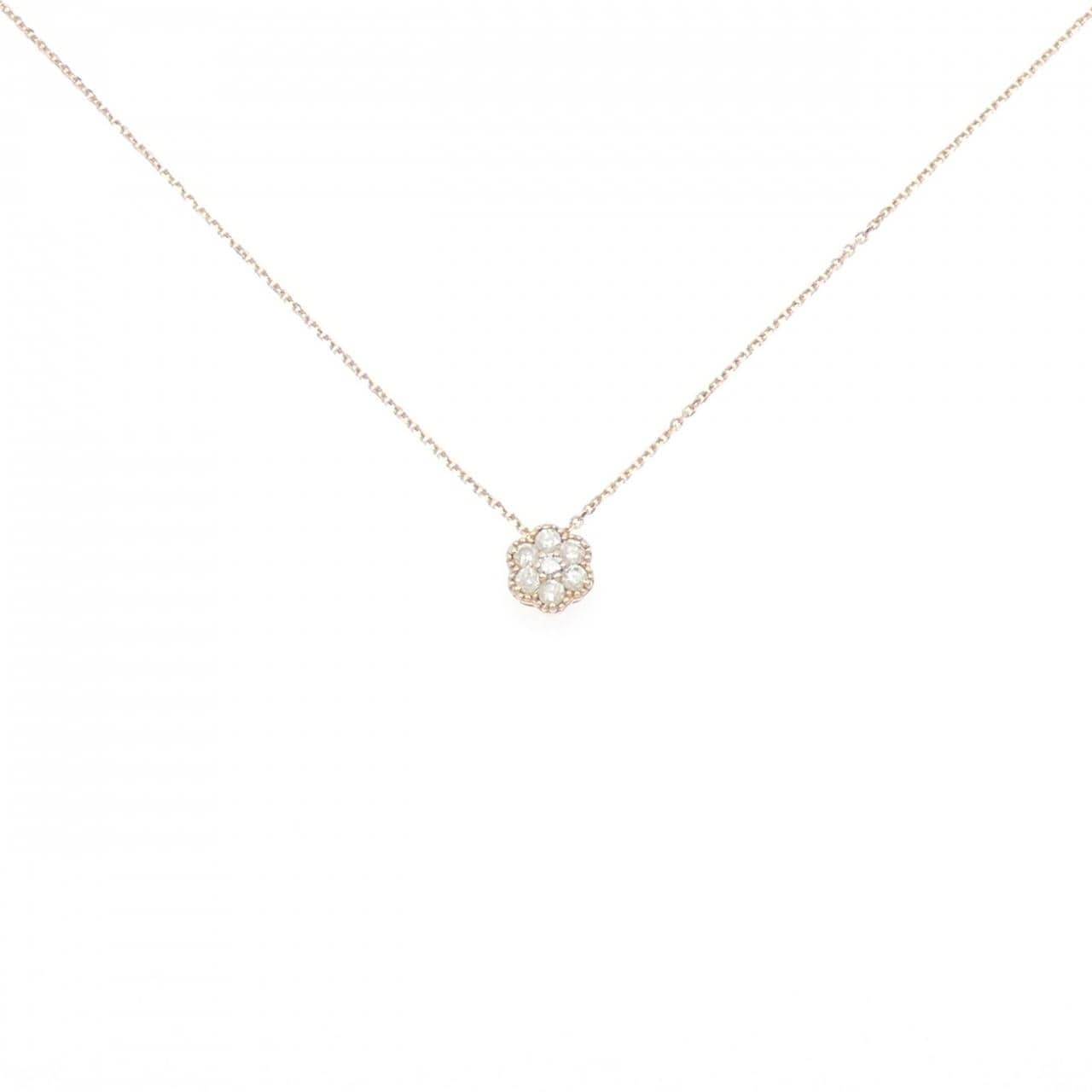 K10PG ダイヤモンド ネックレス 0.16CT