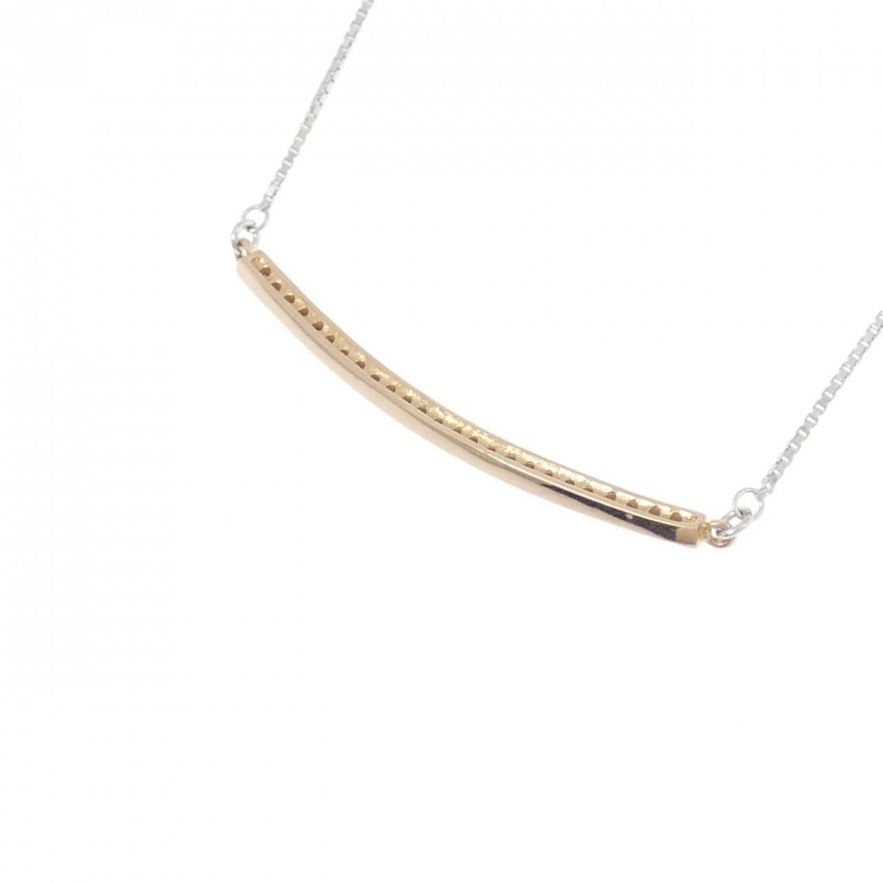 K18PG/K18WG ダイヤモンド ネックレス 0.17CT