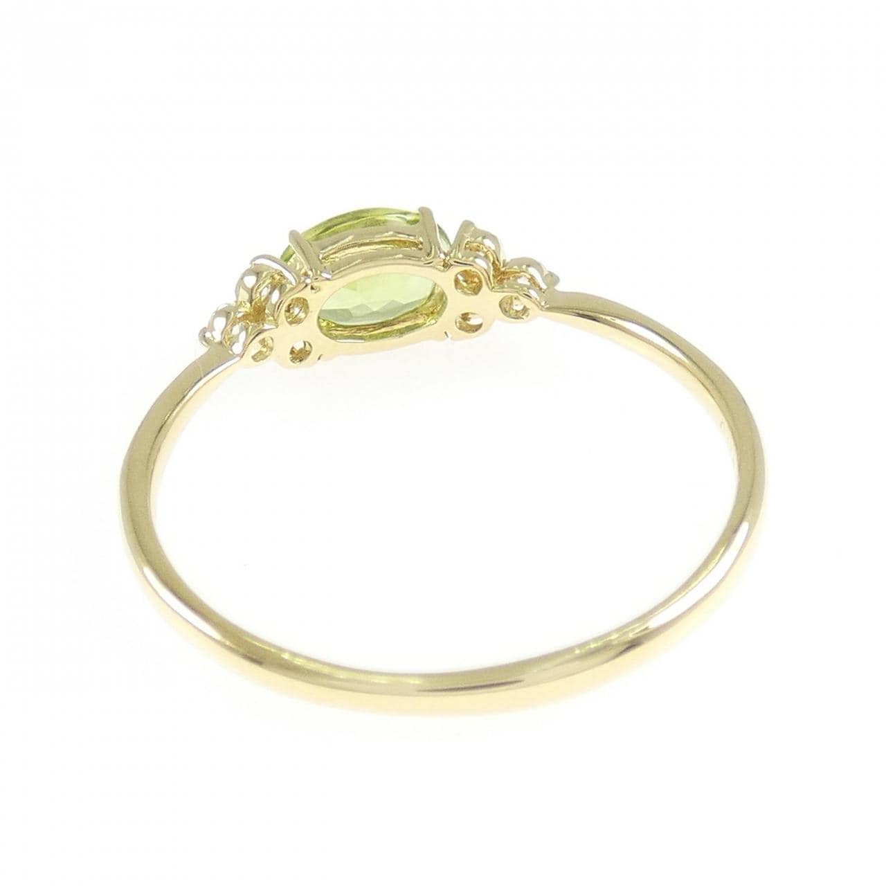 K18YG ペリドット リング