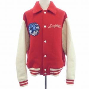 ルイヴィトン LOUIS VUITTON LV×YKサイケデリックフラワーエンブロイダードバーシティブルゾ HOL31EMJY 草間彌生 スタジャン