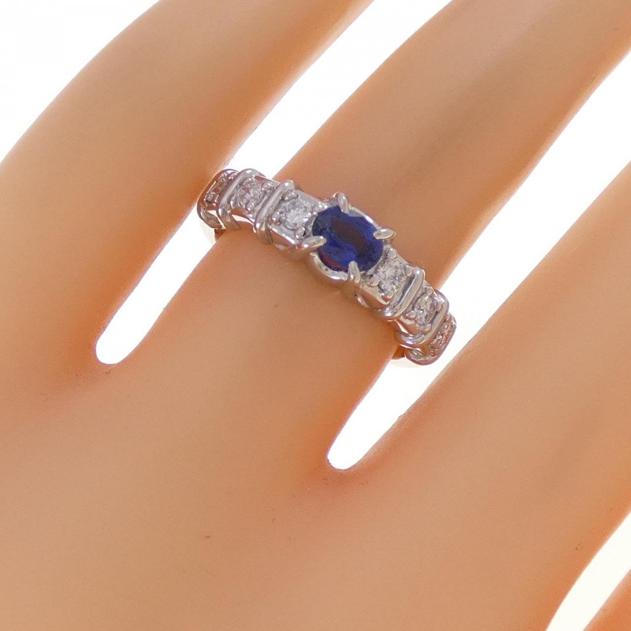 PT900 サファイヤ リング 0.41CT