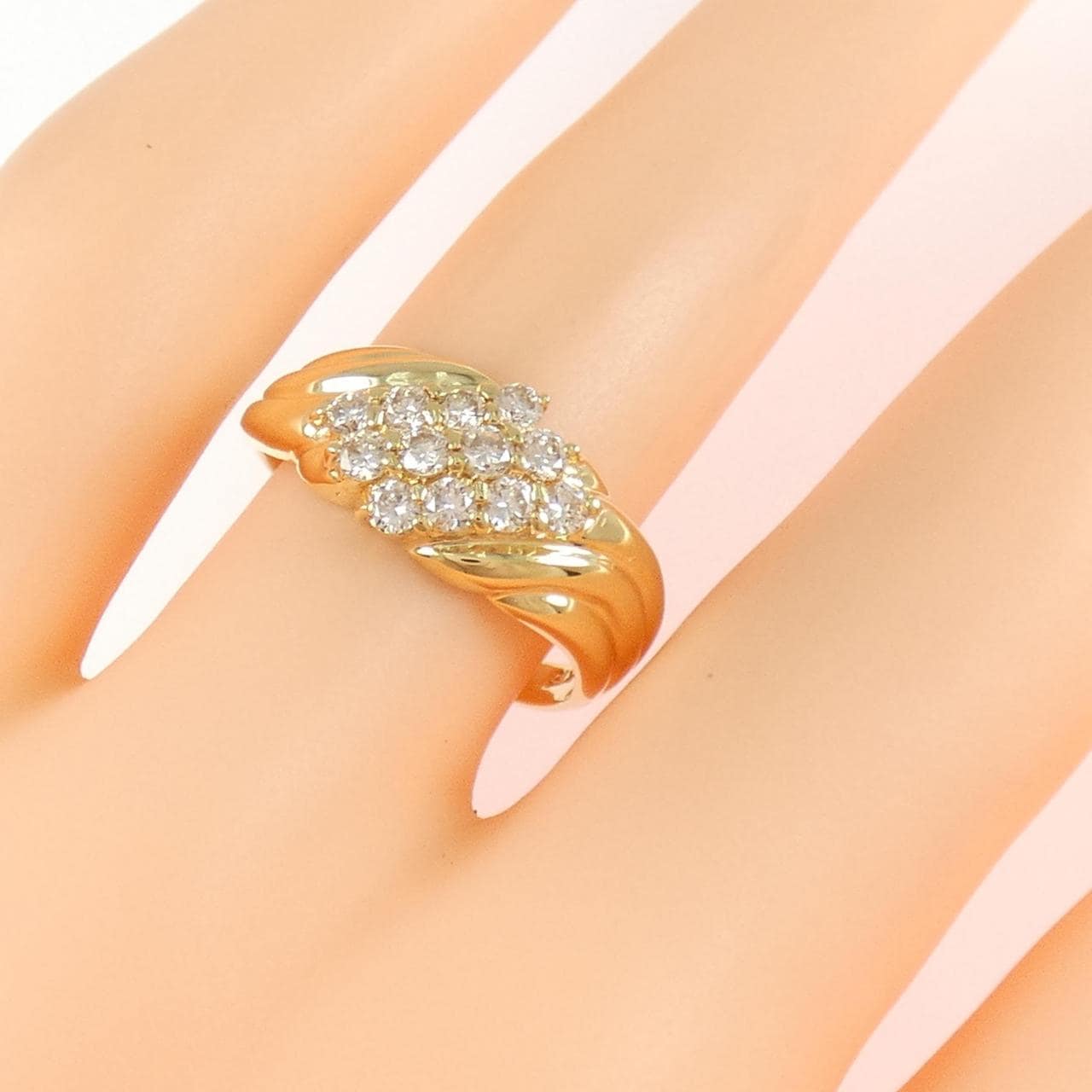 K18YG ダイヤモンド リング 0.30CT