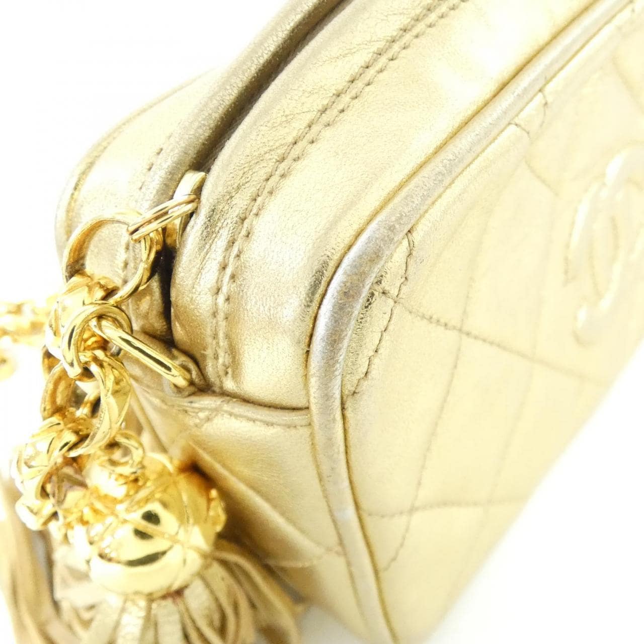 【ヴィンテージ】シャネル ダイヤモンドCC ライン ショルダーバッグ