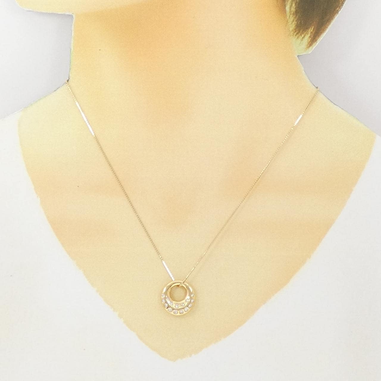 K18YG ダイヤモンド ネックレス 0.25CT