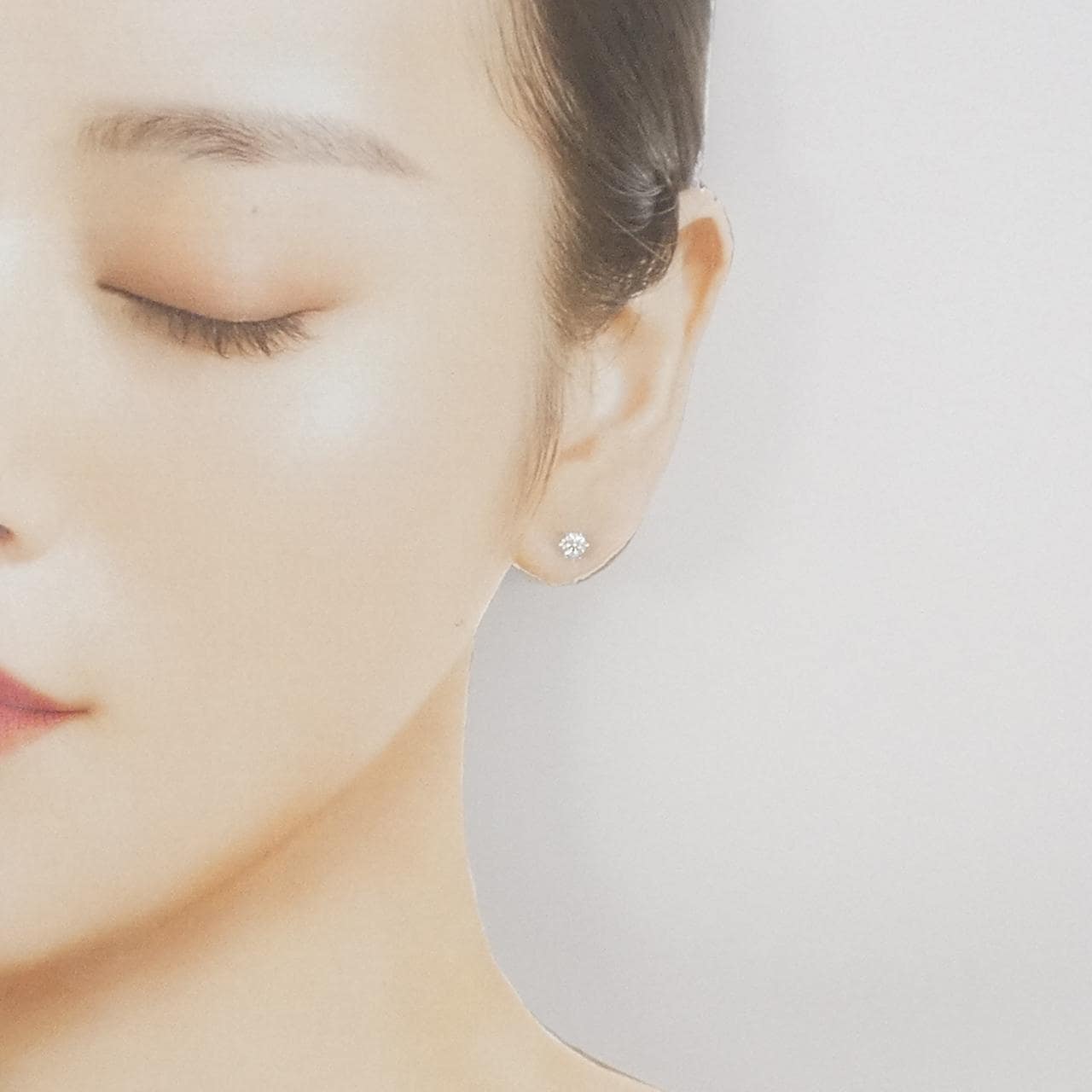 【リメイク】PT900/ST ダイヤモンド ピアス 0.239CT 0.249CT D VS2 EXT H&C