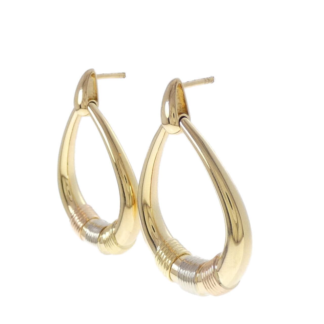 カルティエ 750スリーカラー ピアス