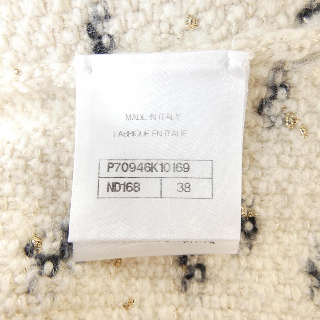 シャネル CHANEL P70946K10169 ノーカラージャケット