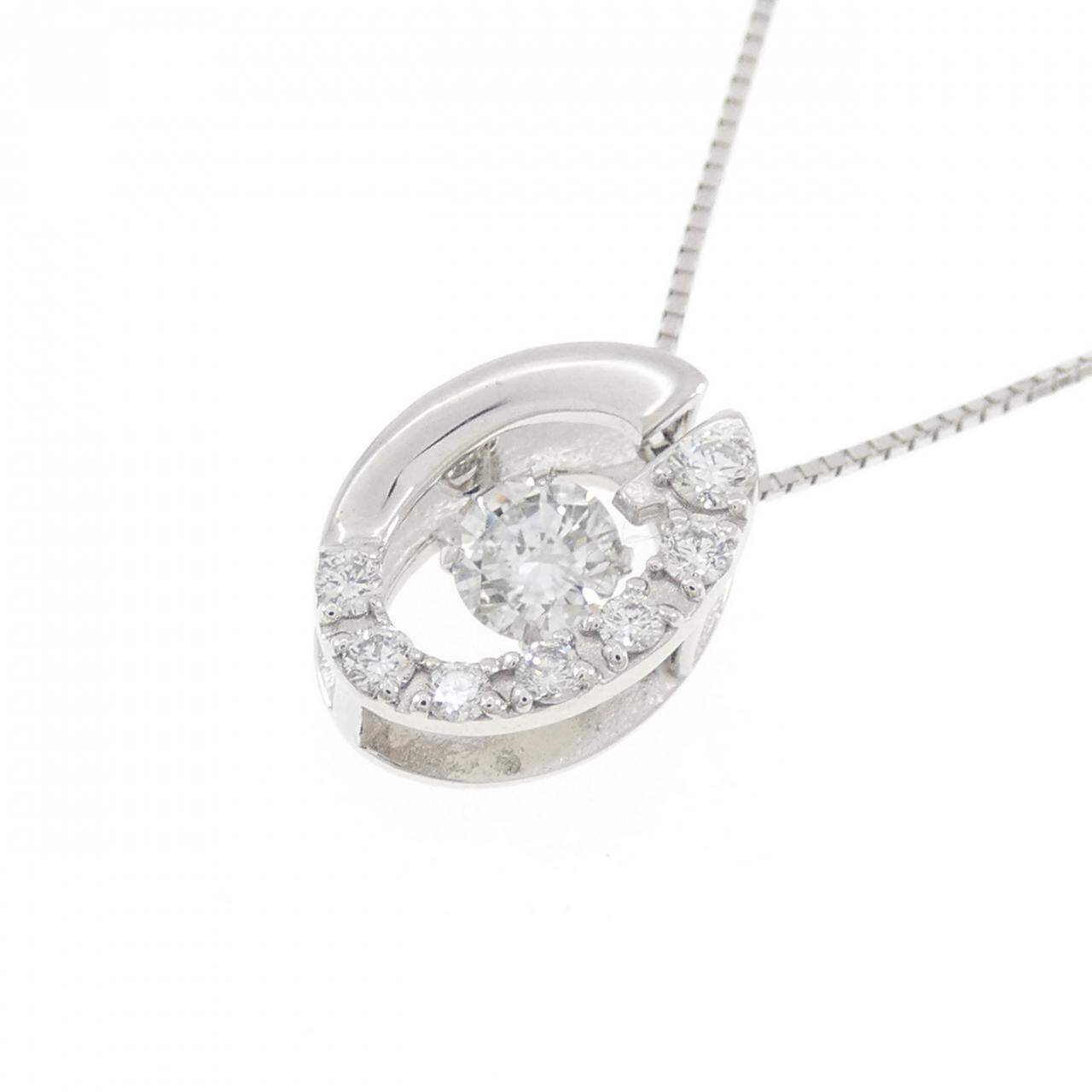 K18WG ダイヤモンド ネックレス 0.483CT