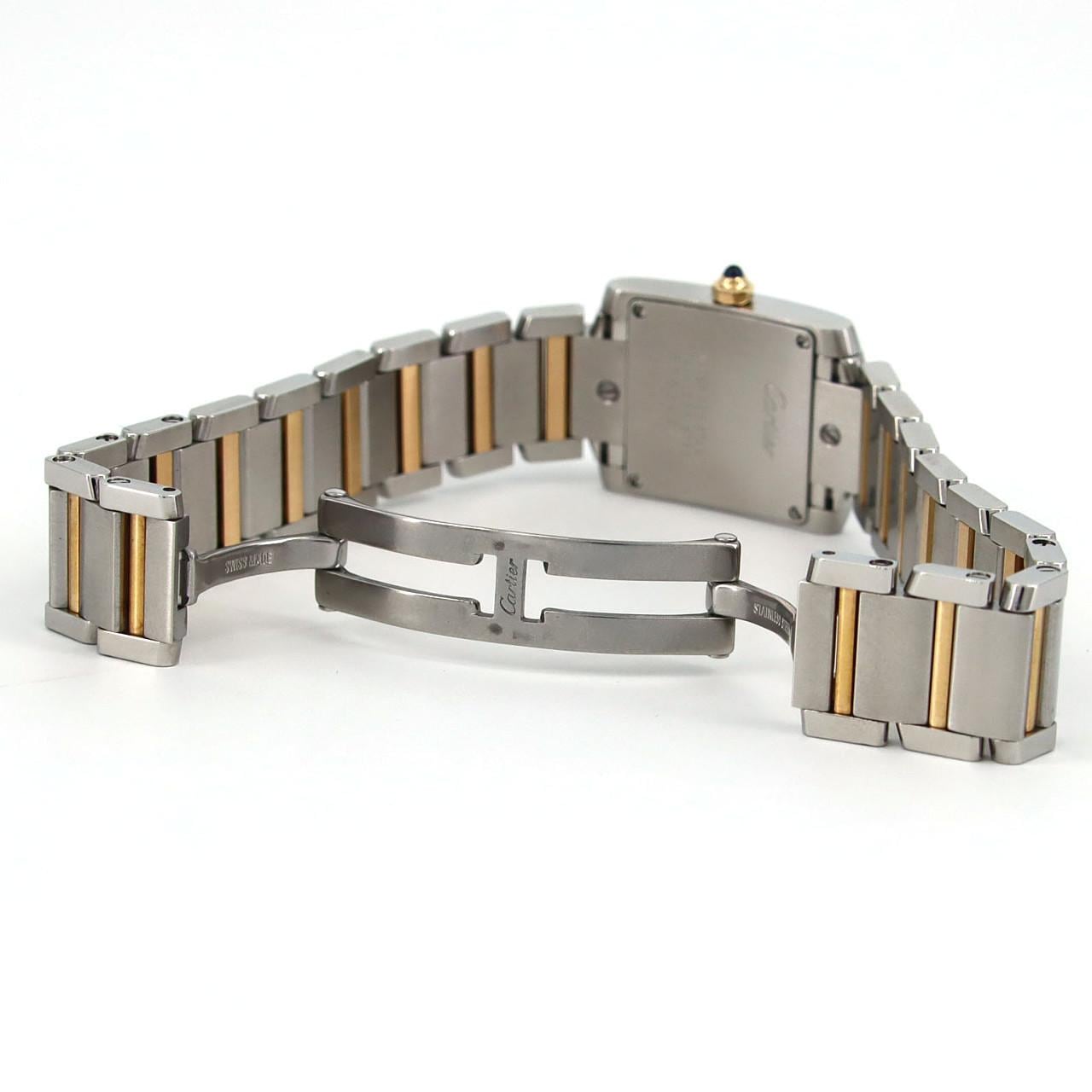 カルティエ タンクフランセーズSM コンビ W51007Q4 SSxYG クォーツ