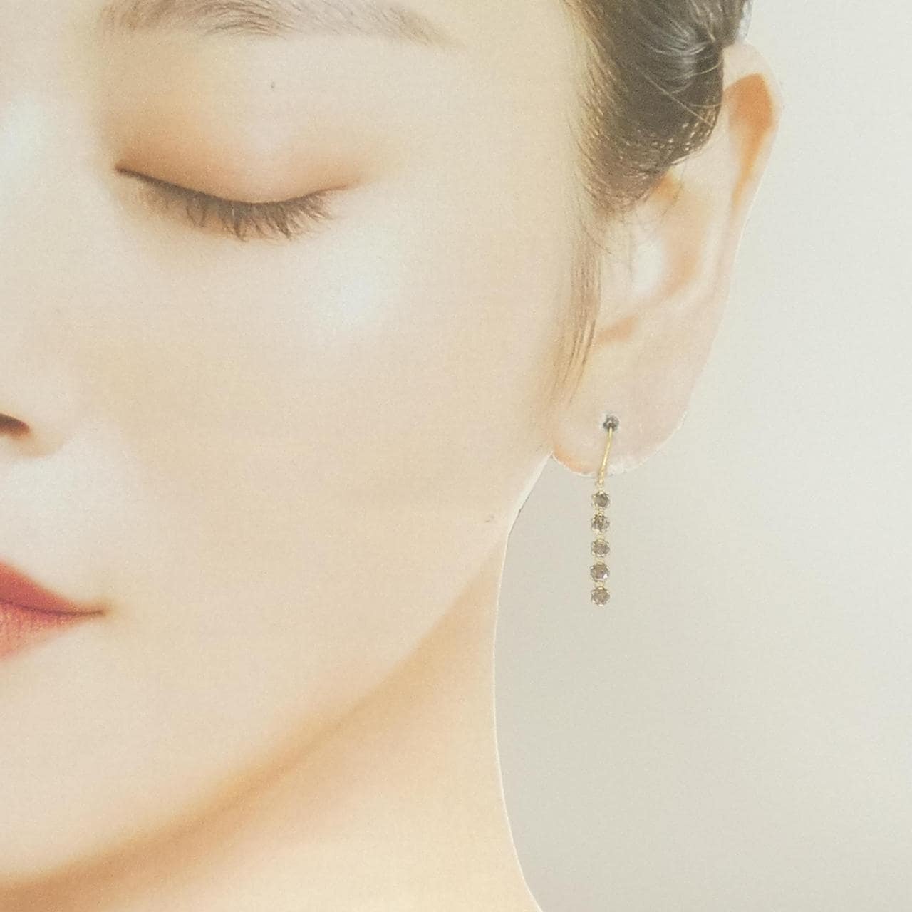 K18YG ダイヤモンド ピアス 1.00CT