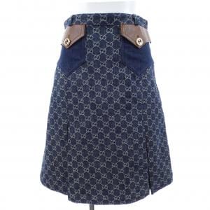 グッチ GUCCI ウォッシュド オーガニックデニムスカート 651415 XDBLL スカート
