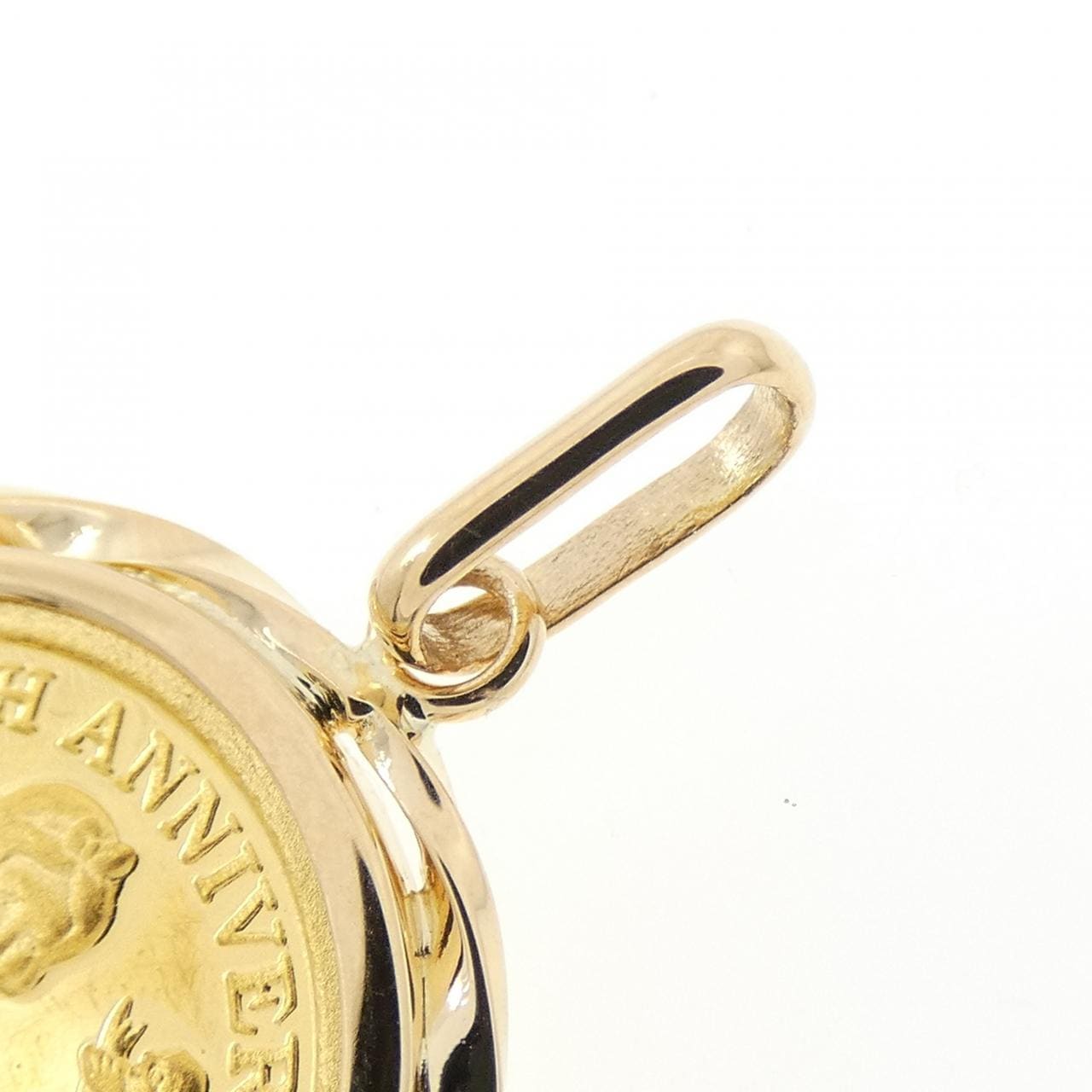 K18YG(枠) コイン ペンダント