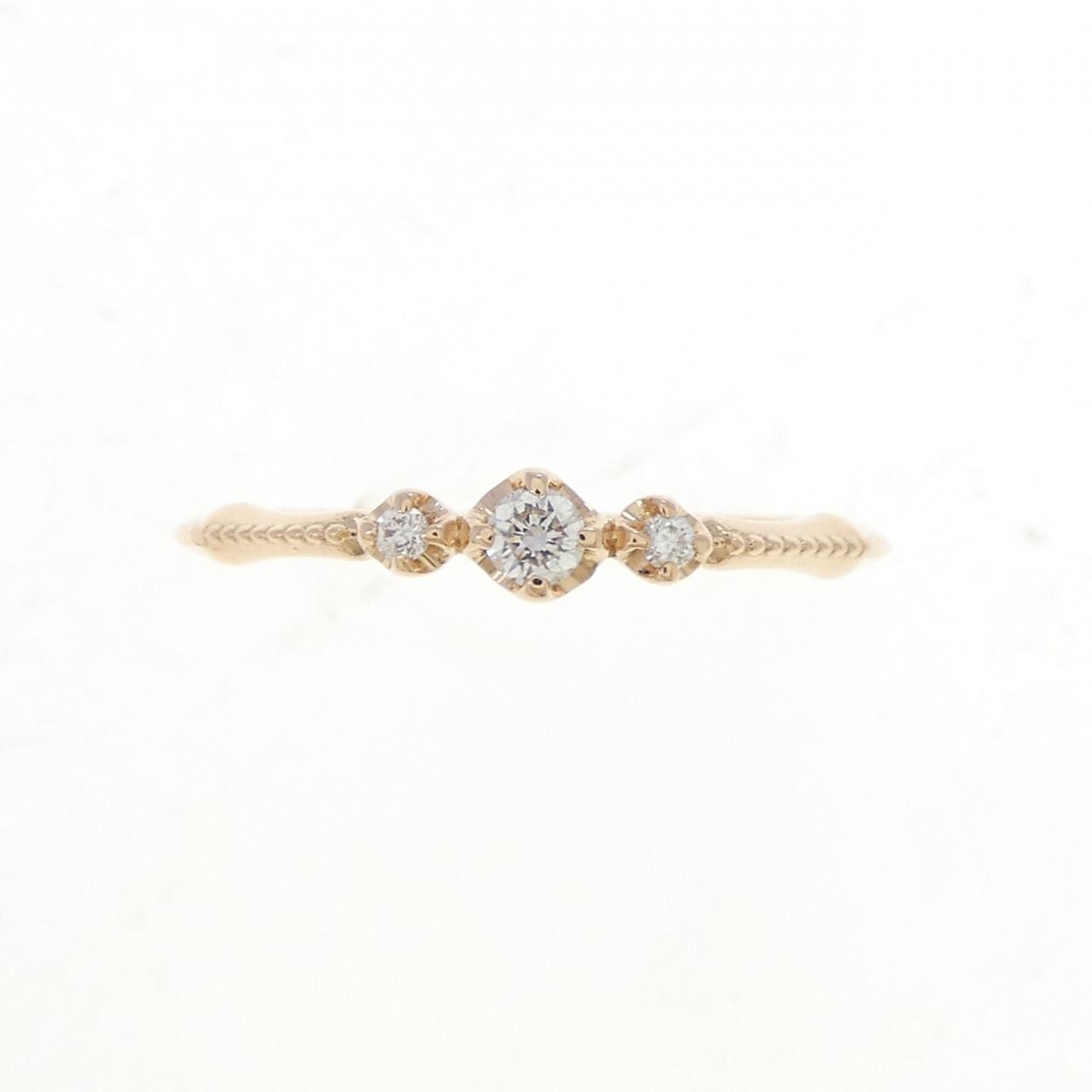 K18PG ダイヤモンド リング 0.07CT