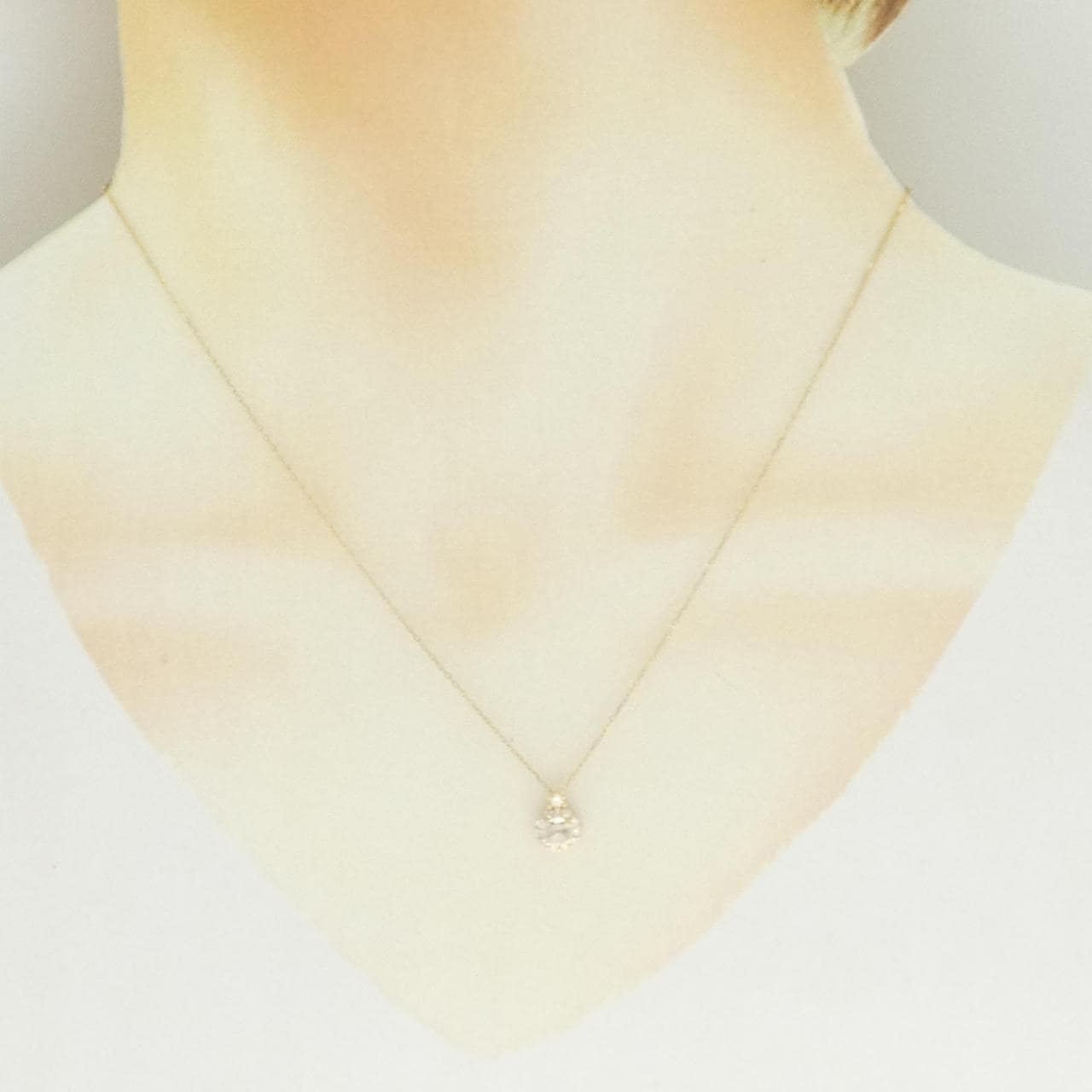 K18YG ダイヤモンド ネックレス 0.20CT