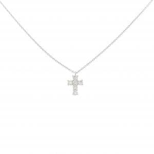 ヴァンドーム クロス ダイヤモンド ネックレス 0.18CT