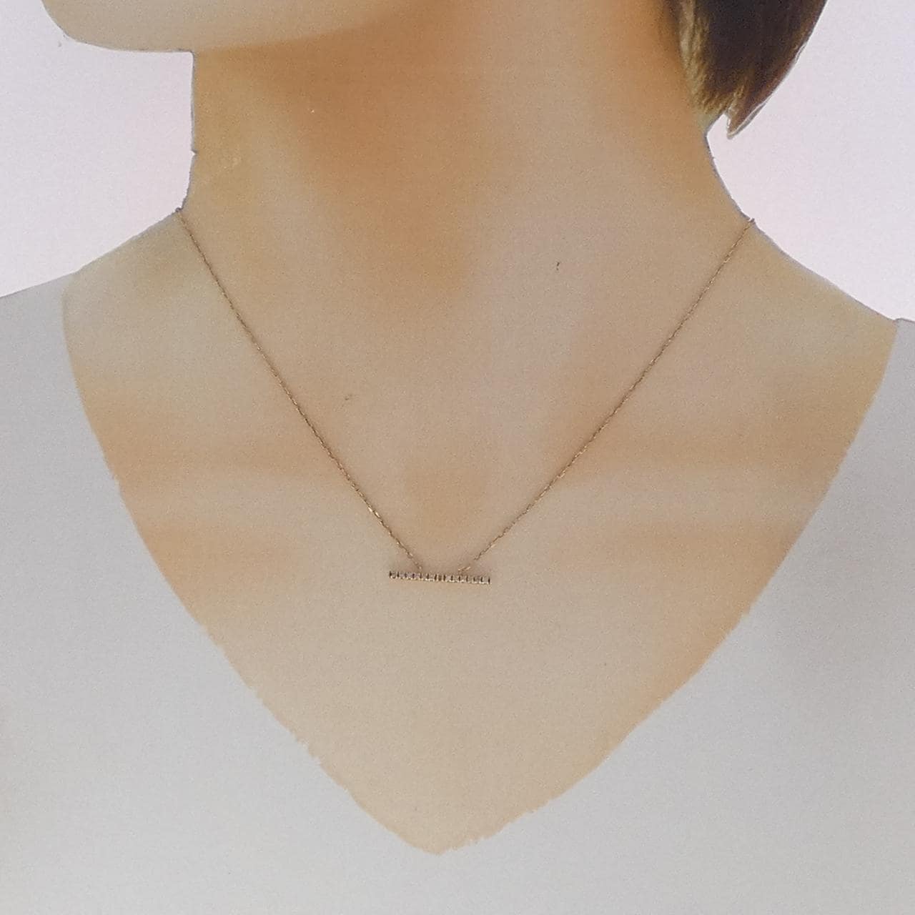 ヒロタカ トラペーズ ネックレス 0.06CT