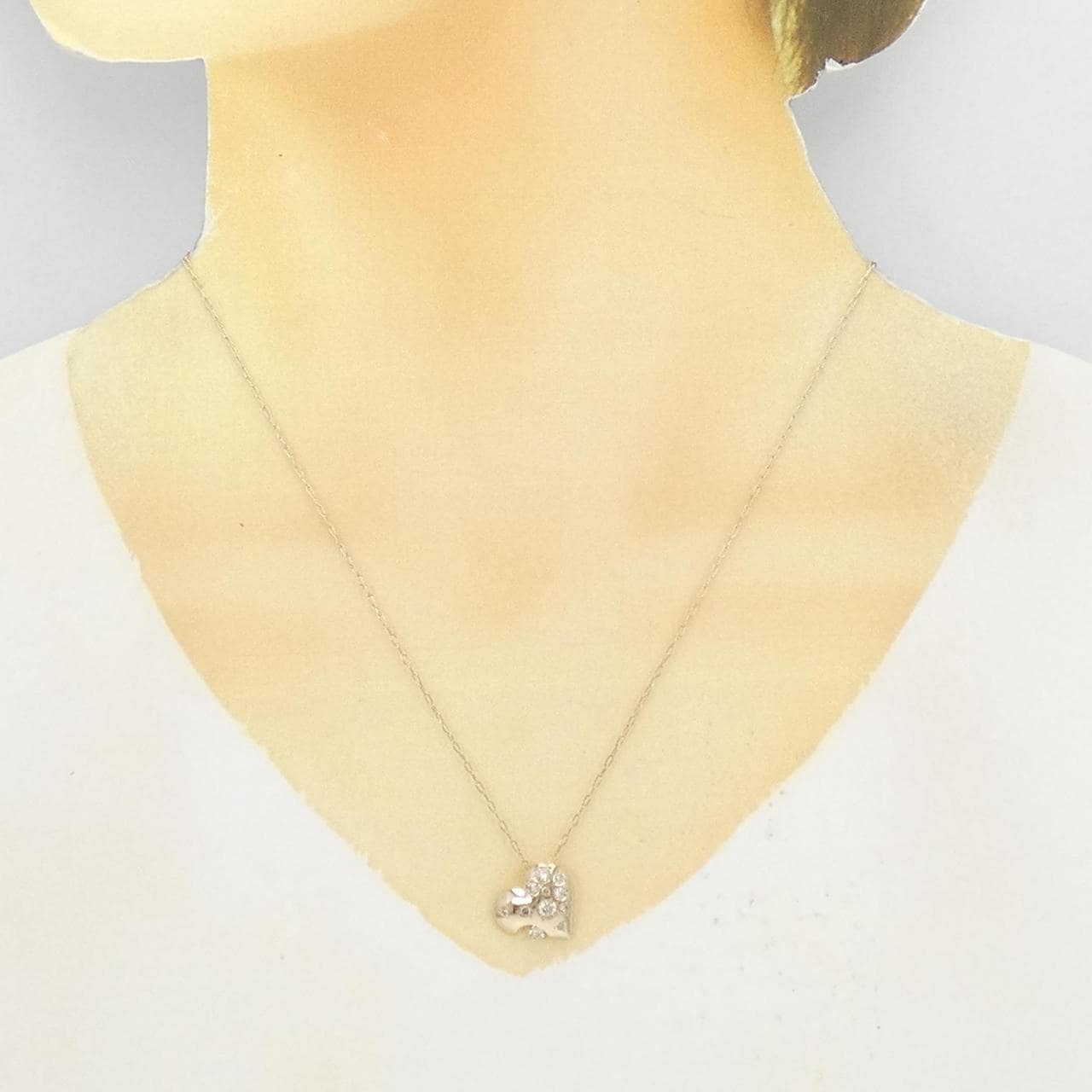 カシケイ ハート ダイヤモンド ネックレス 0.40CT