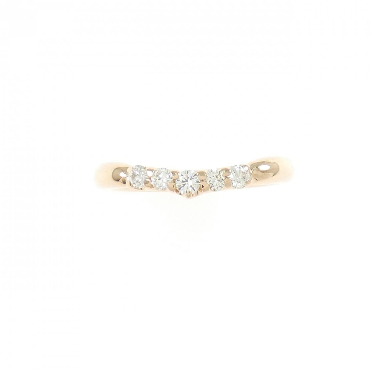 K18PG ダイヤモンド ピンキー リング 0.135CT