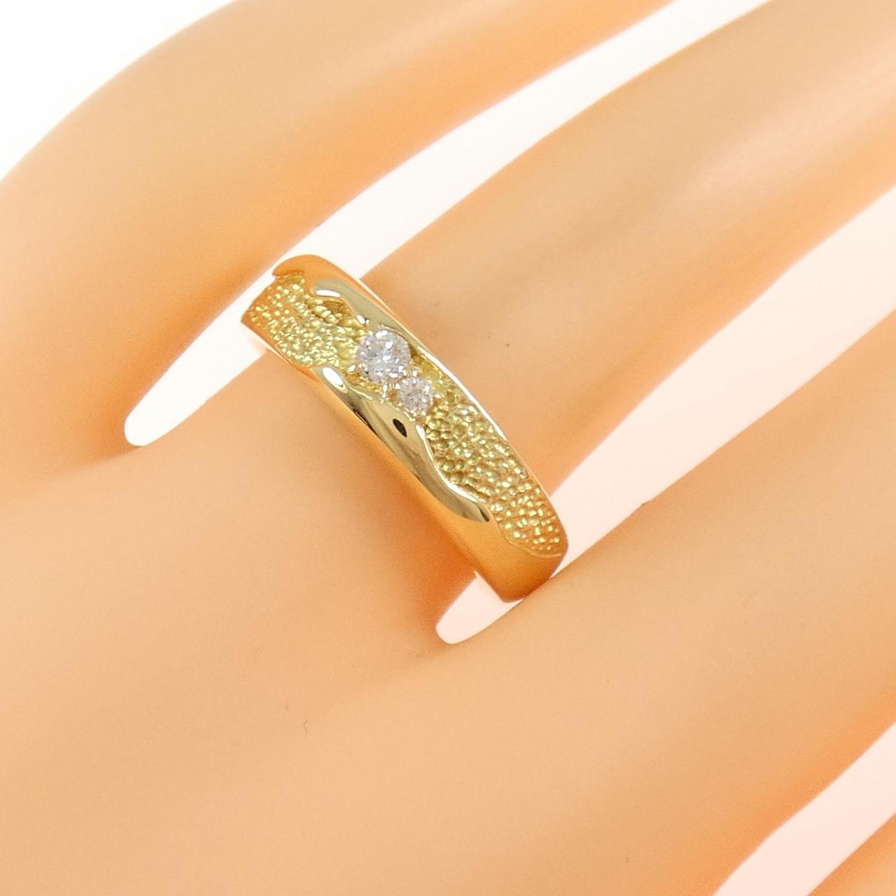 K18YG ダイヤモンド リング 0.10CT