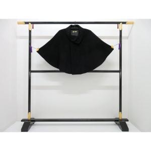 【新品】ケープ カシミヤ混ウール ロール衿