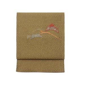 袋帯　アップリケ