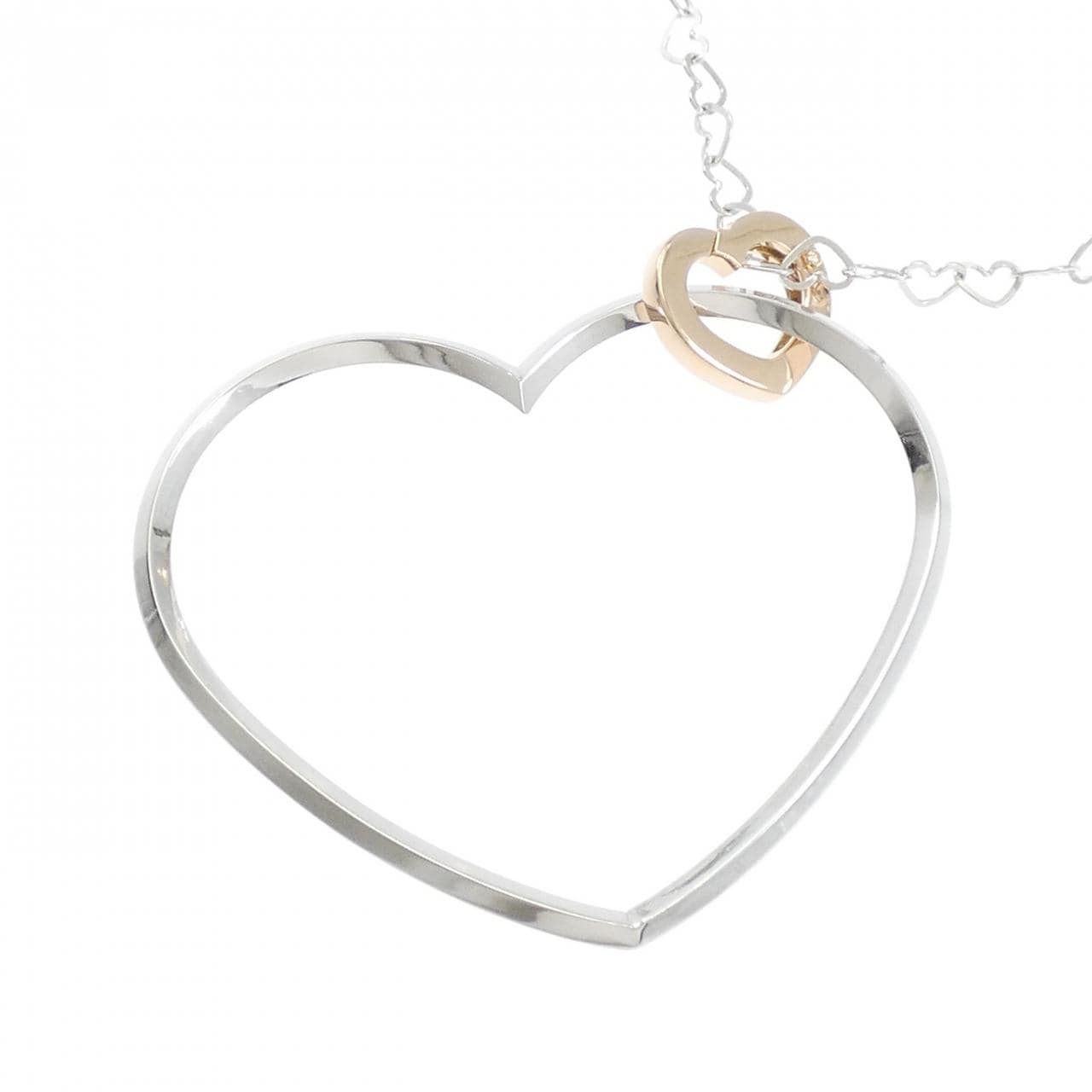 K18WG/K18PG爱心项链