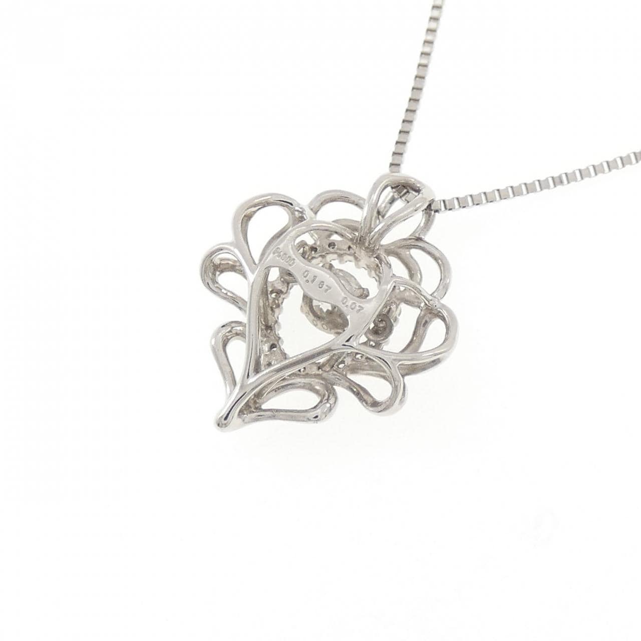PT900/PT850 ダイヤモンド ネックレス 0.187CT