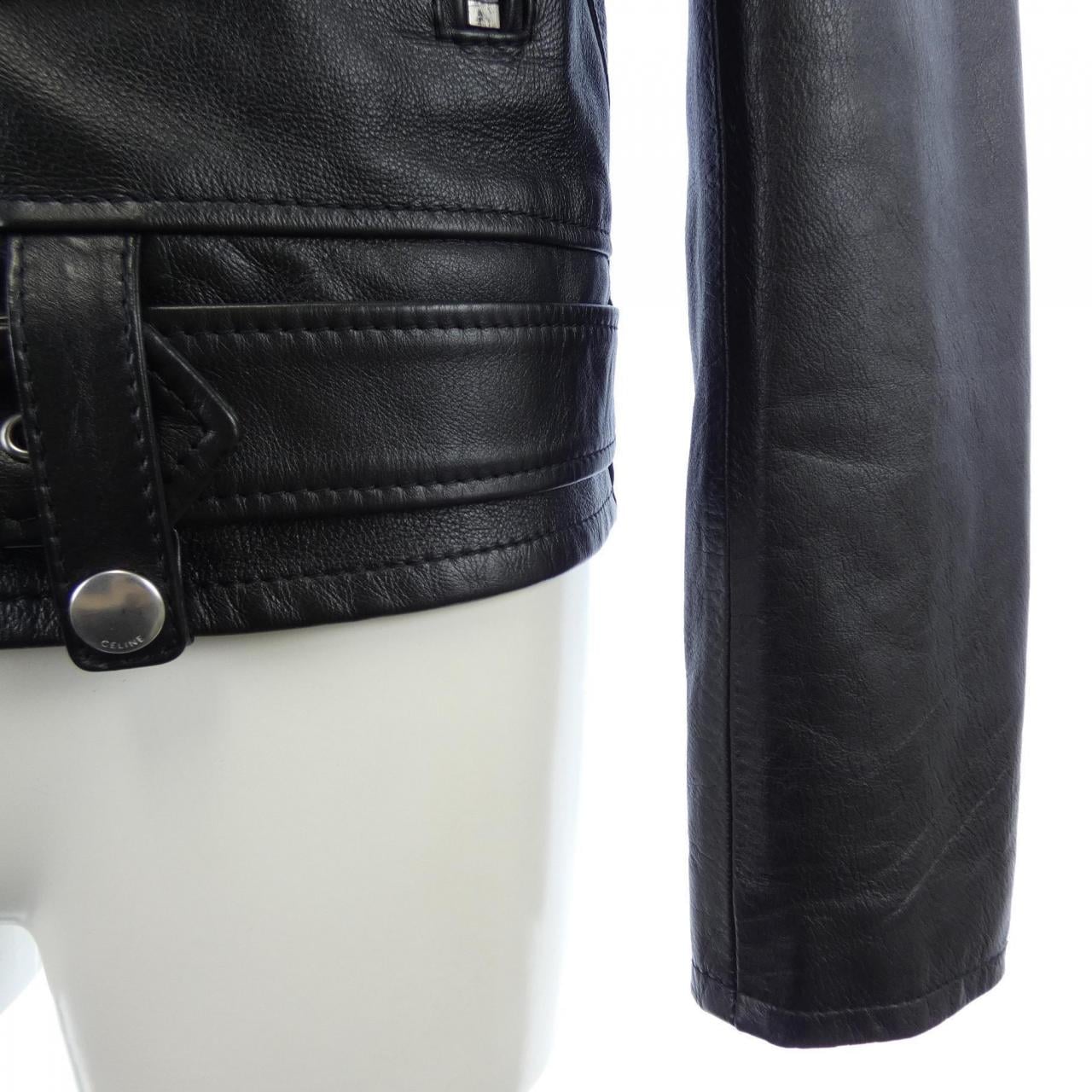 セリーヌ CELINE クラシックバイカージャケット 2E158599E レザーライダースジャケット