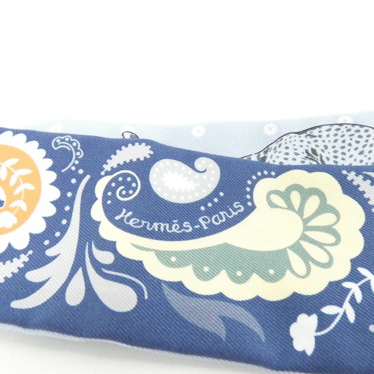 エルメス GUEPARDS BANDANA ツイリー 064179S スカーフ