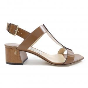 JIMMY CHOO ウェッジサンダル 38ベージュ 中古・古着通販】JIMMY CHOO (ジミーチュウ) ウェッジソール