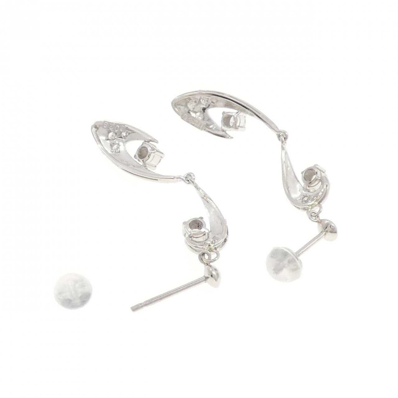 PT900 Diamond Earrings 0.58CT