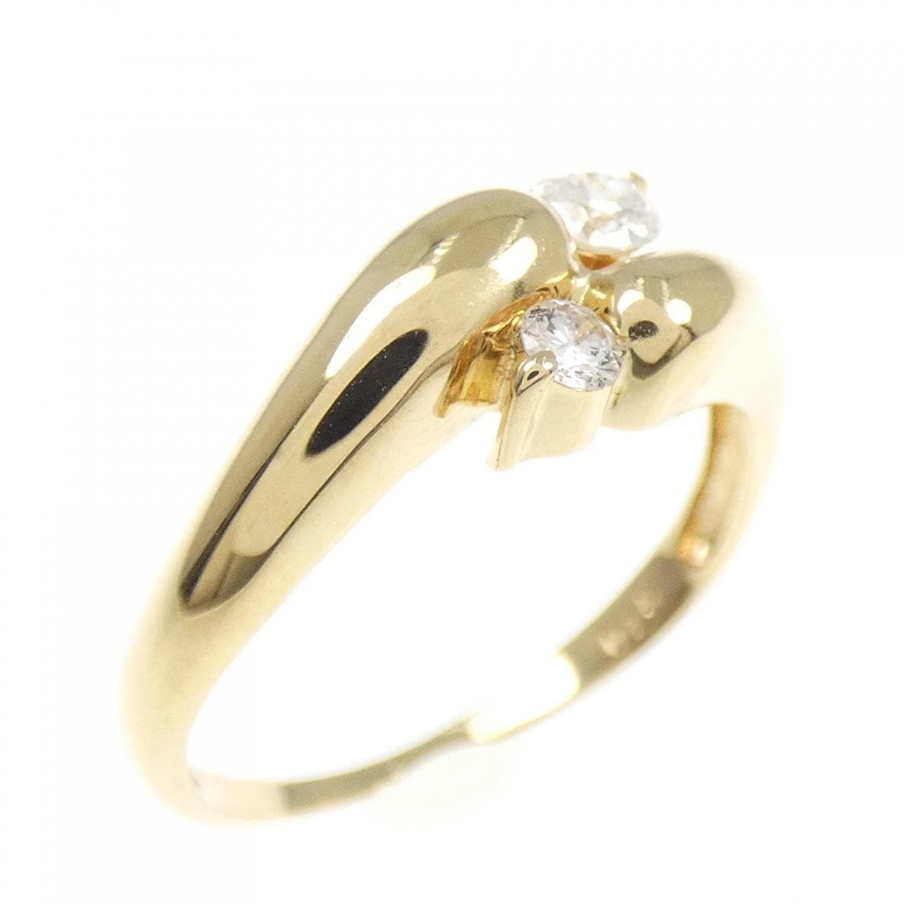 K18YG ダイヤモンド リング 0.15CT
