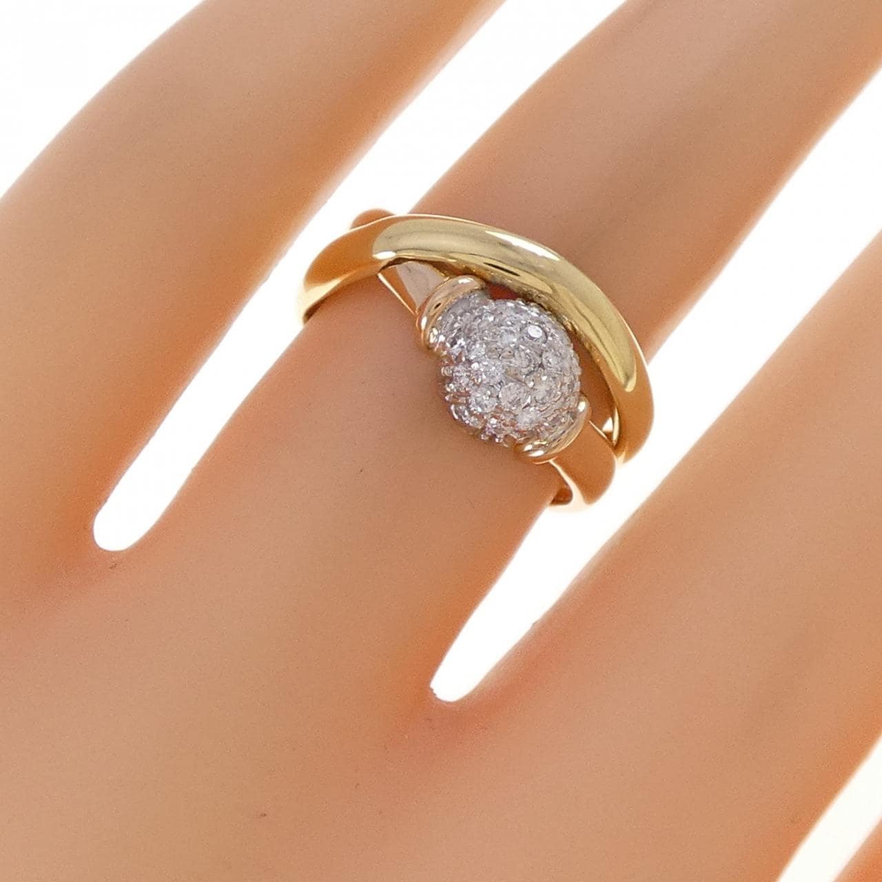 750スリーカラー ダイヤモンド リング