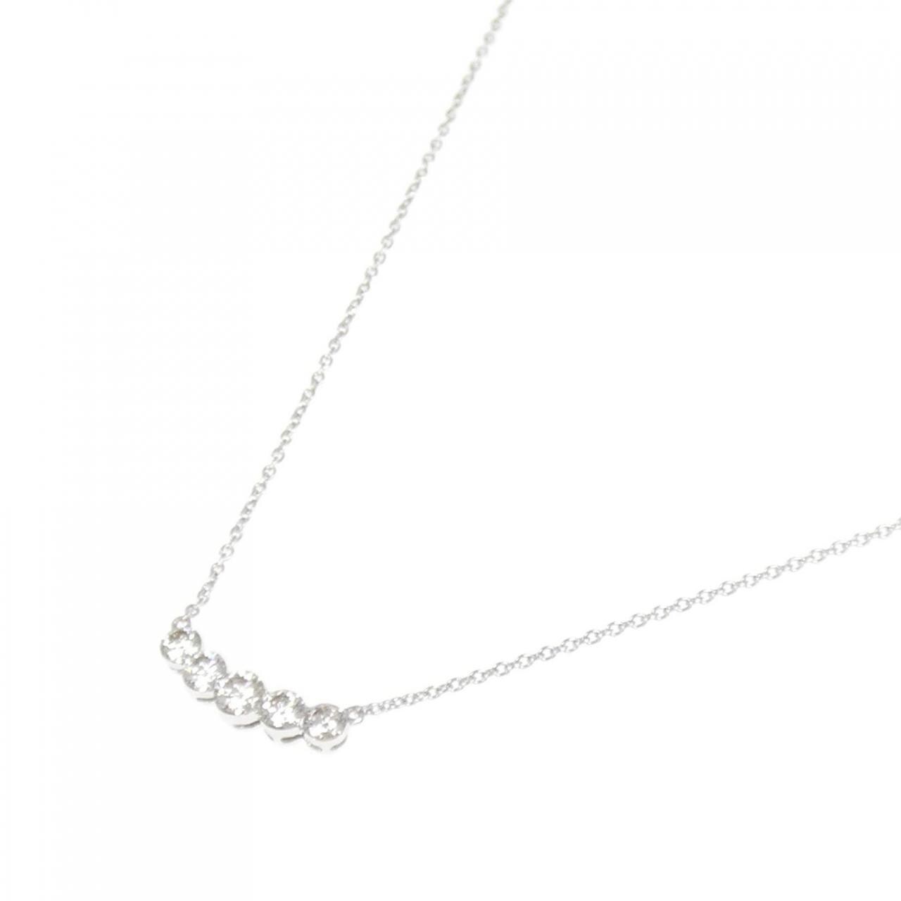 K18WG ダイヤモンド ネックレス 0.40CT