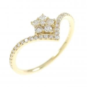 【新品】K18YG ダイヤモンド リング 0.22CT