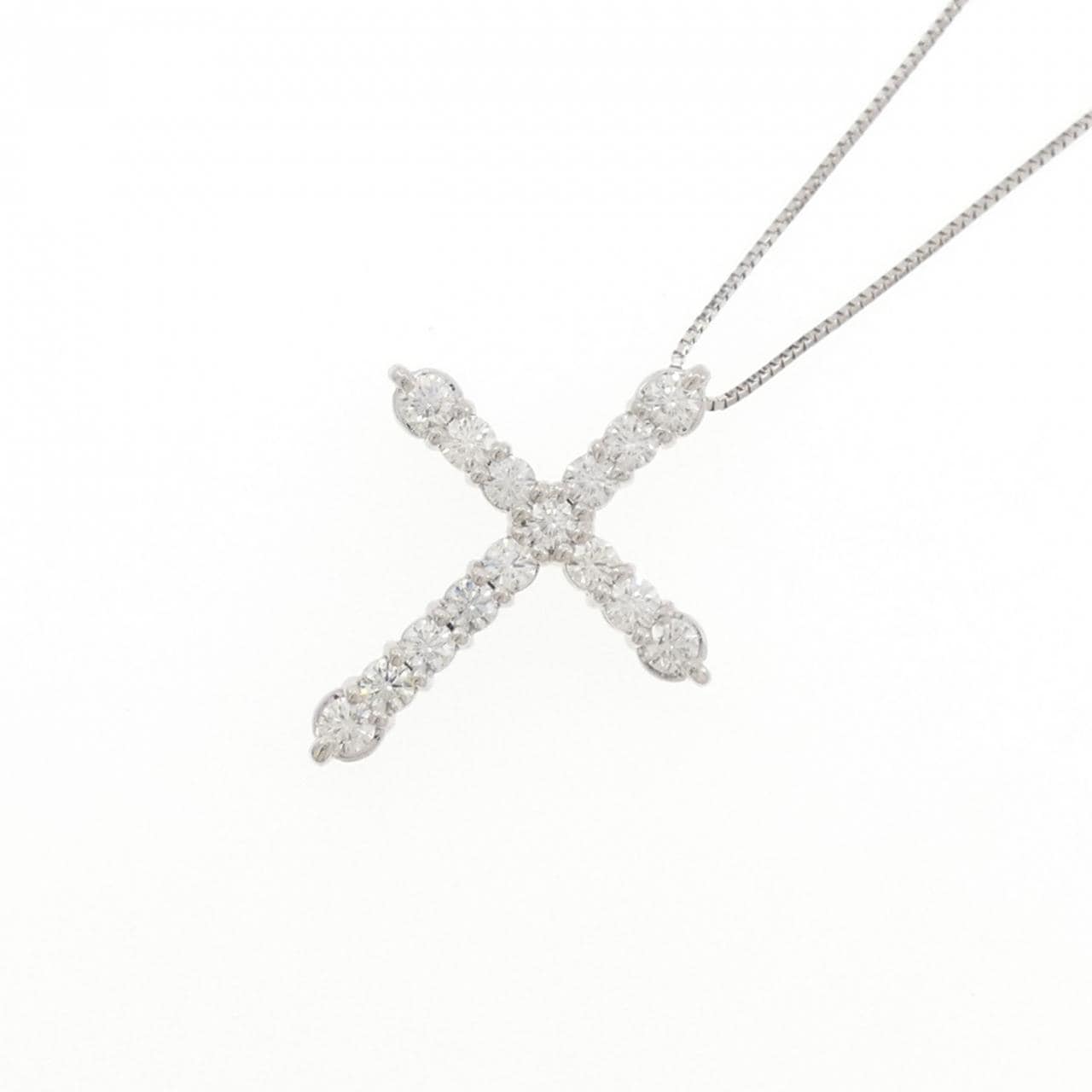 PT/PT850 クロス ダイヤモンド ネックレス 1.00CT