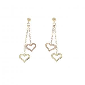 K18YG/K18PG ハート ピアス