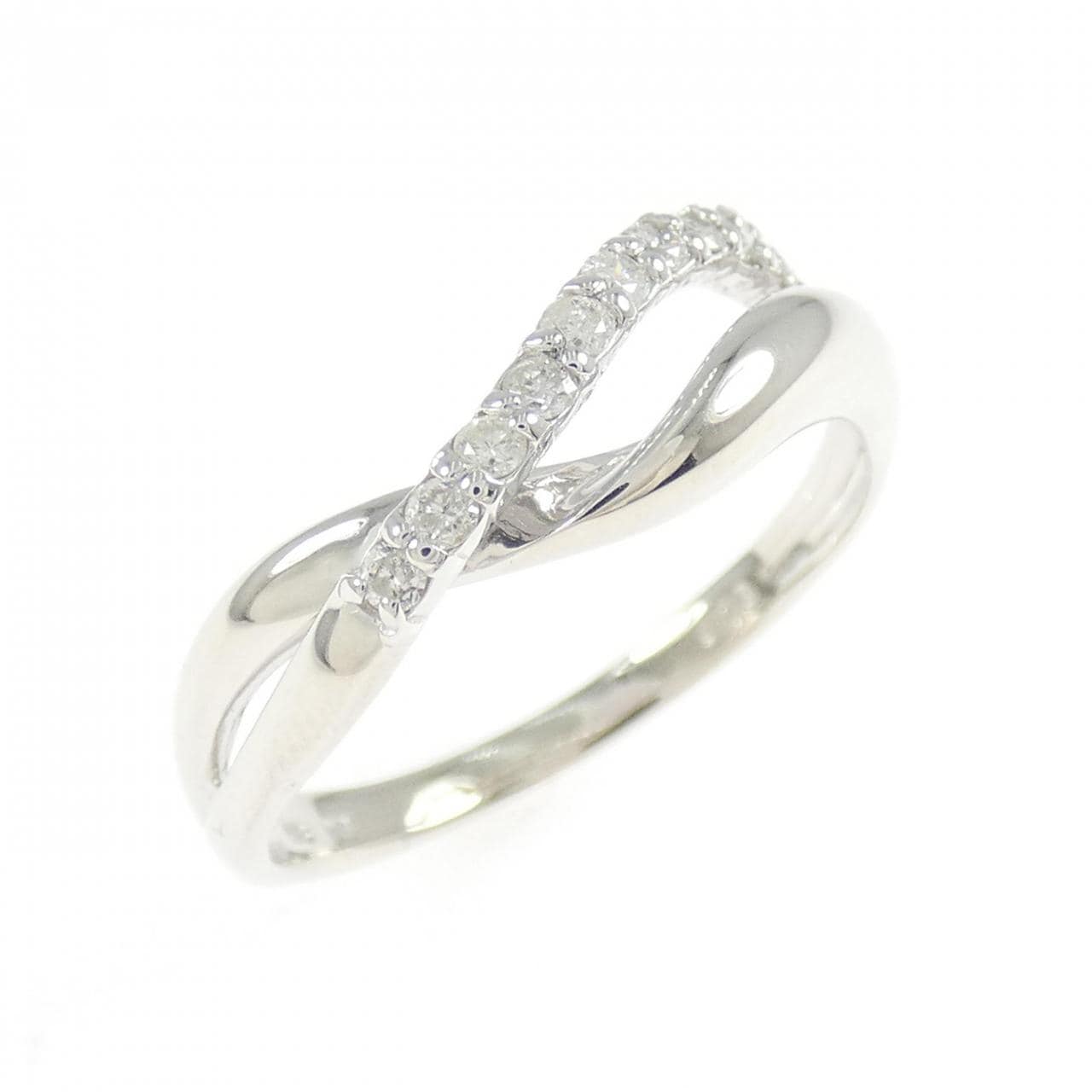 K18WG ダイヤモンド リング 0.15CT