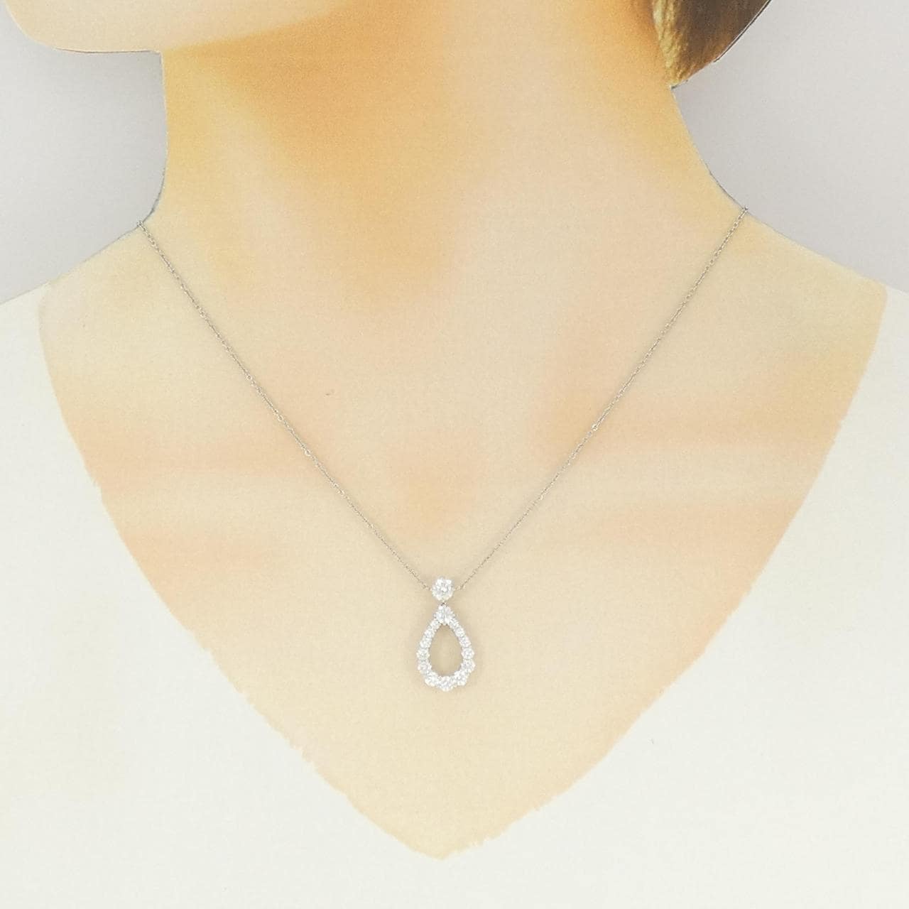 ハリーウィンストン ループ エクストララージ ネックレス 0.26CT