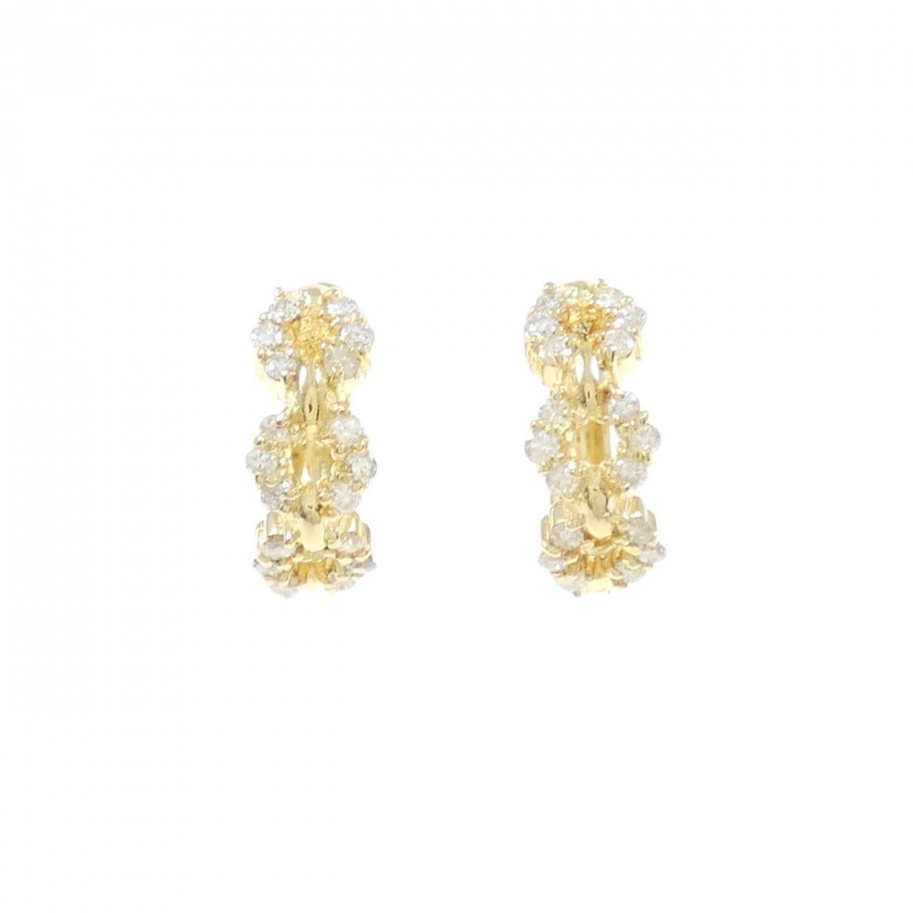 K18YG鑽石耳環 0.24CT