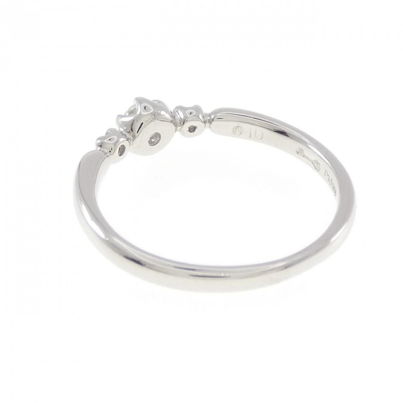 PT900 Diamond Ring 0.10CT