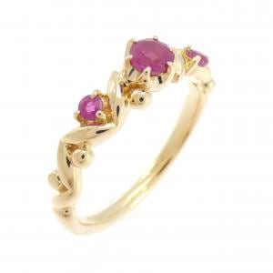 4゜C ルビー リング