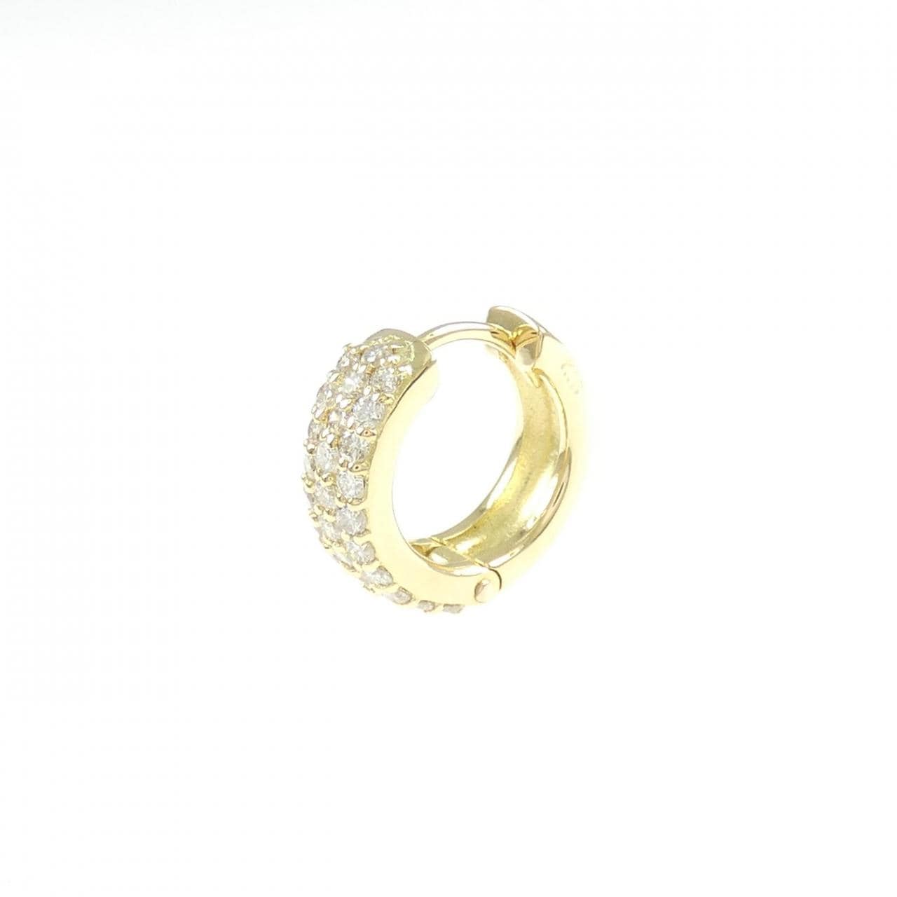 K18YG ダイヤモンド ピアス 0.33CT 片耳