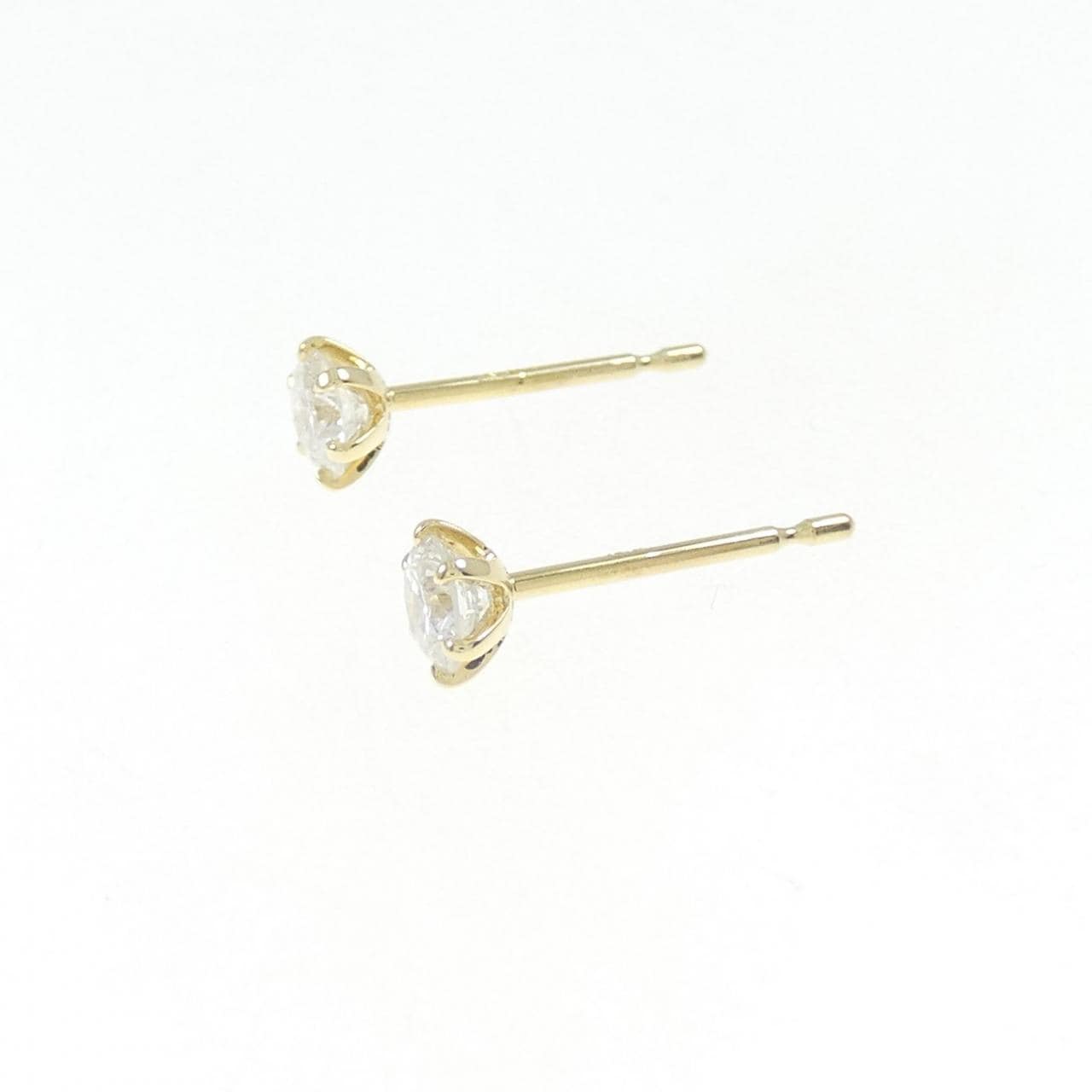 【リメイク】K18YG/ST ダイヤモンド ピアス 0.224CT 0.226CT G SI2 VG-GOOD