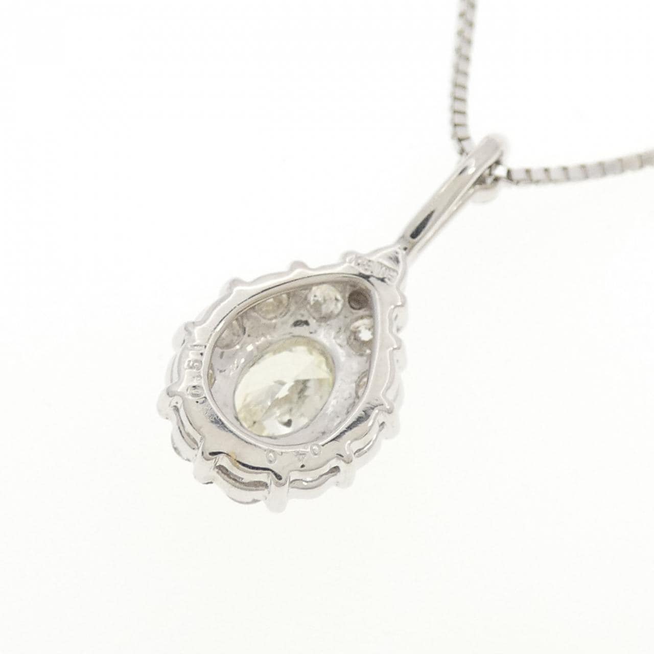 K18WG ダイヤモンド ネックレス 0.51CT