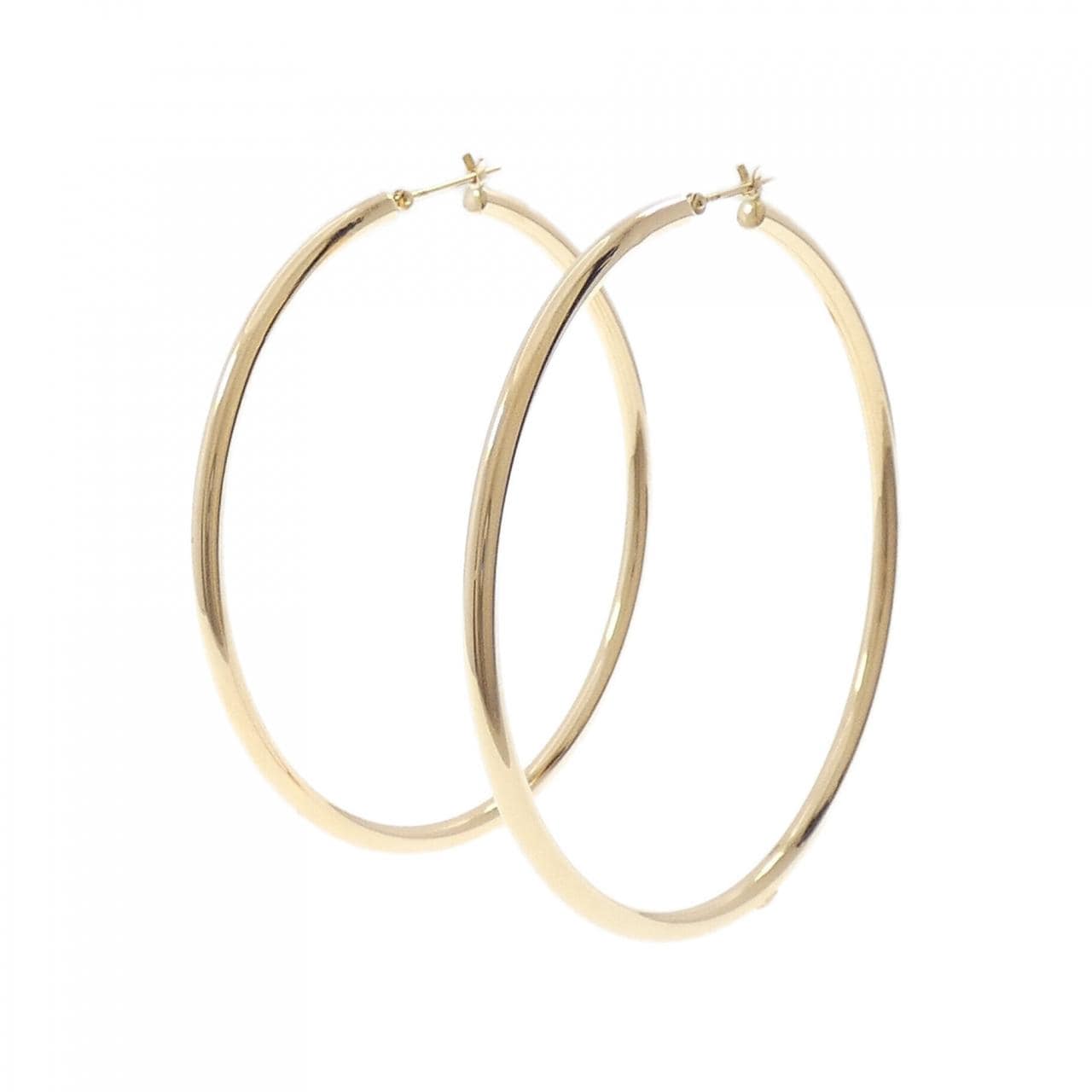 K18YG フープ ピアス